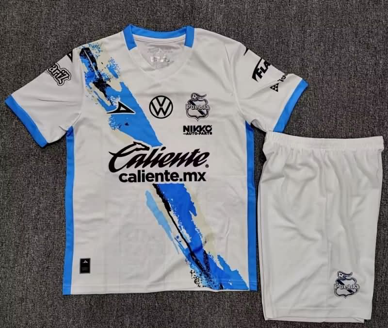 Puebla 25/26 Kids Home Soccer Jersey And Shorts Puebla 25/26 Kids Home Soccer Jersey And Shorts