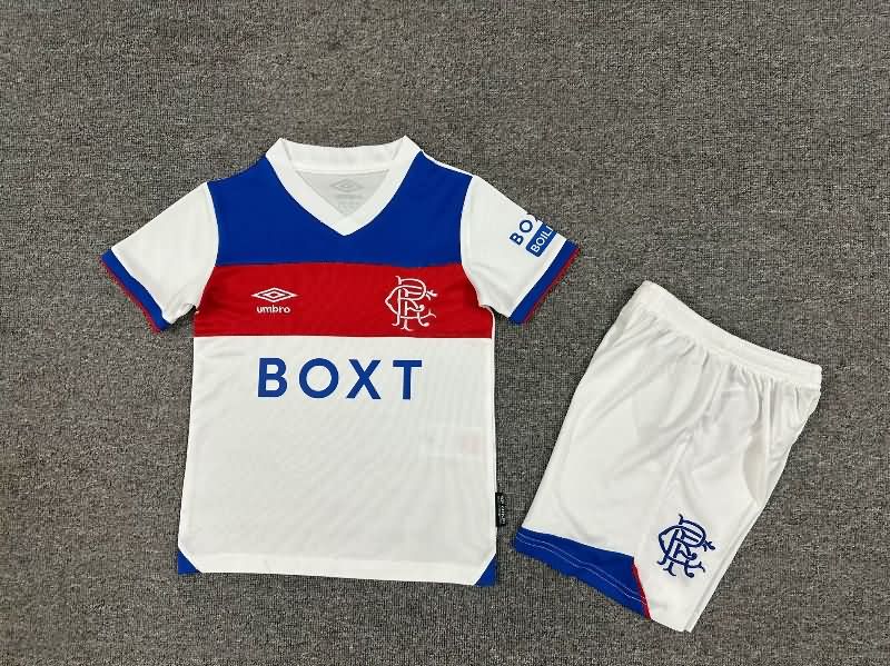 Rangers 25/26 Kids Away Soccer Jersey And Shorts Rangers 25/26 Kids Away Soccer Jersey And Shorts
