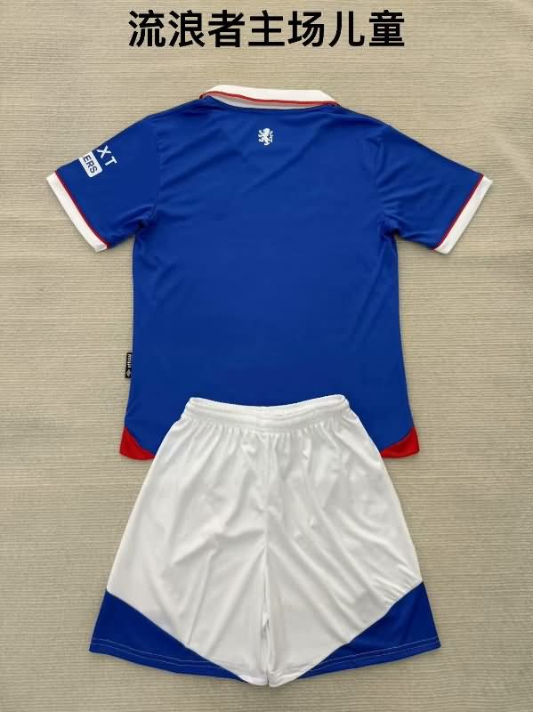 Rangers 25/26 Kids Home Soccer Jersey And Shorts