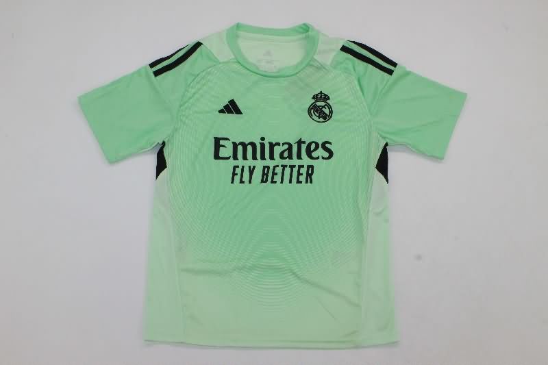 Real Madrid 25/26 Kids Goalkeeper Green Soccer Jersey And Shorts