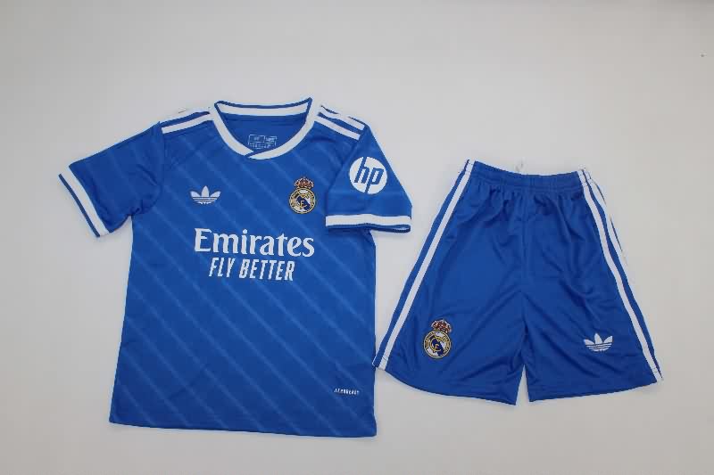 Real Madrid 25/26 Kids Third Soccer Jersey And Shorts Real Madrid 25/26 Kids Third Soccer Jersey And Shorts