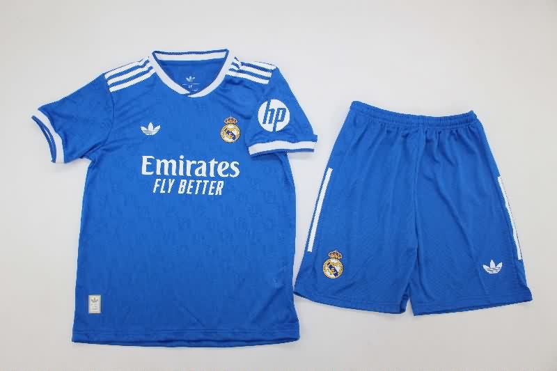 Real Madrid 25/26 Kids Third Soccer Jersey And Shorts (Player) Real Madrid 25/26 Kids Third Soccer Jersey And Shorts (Player)