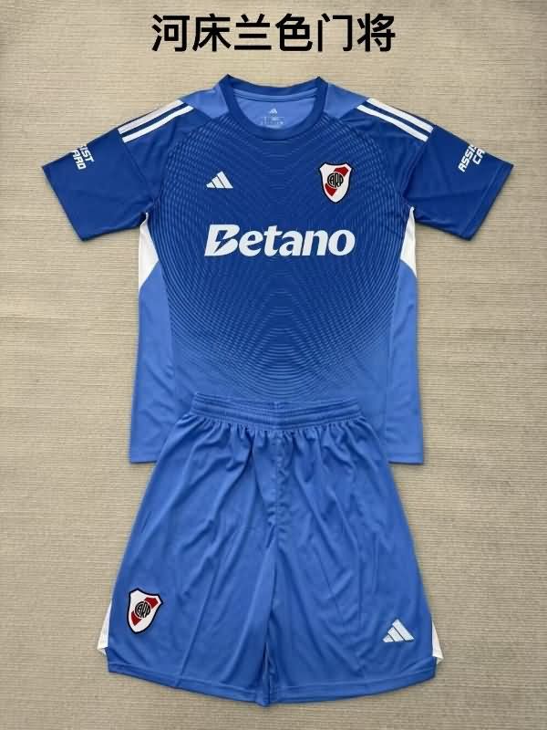 River Plate 25/26 Kids Goalkeeper Blue Soccer Jersey And Shorts River Plate 25/26 Kids Goalkeeper Blue Soccer Jersey And Shorts