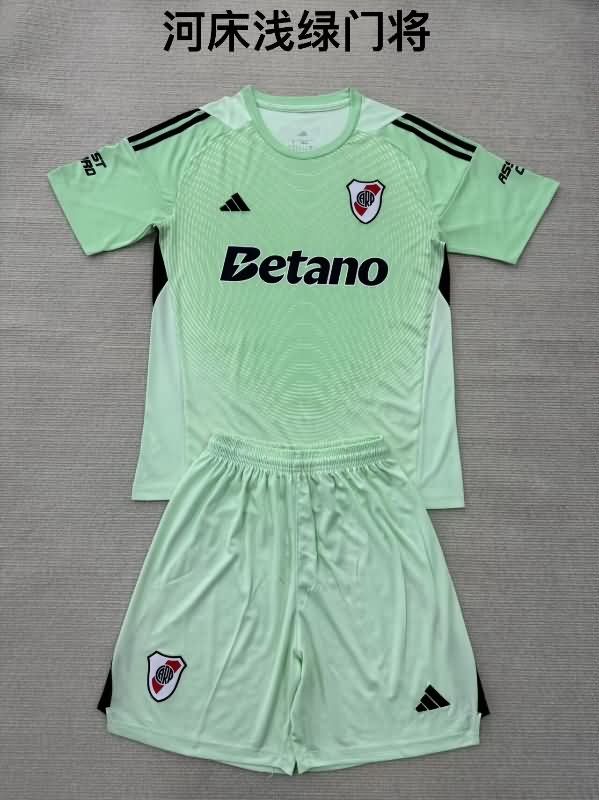 River Plate 25/26 Kids Goalkeeper Green Soccer Jersey And Shorts River Plate 25/26 Kids Goalkeeper Green Soccer Jersey And Shorts