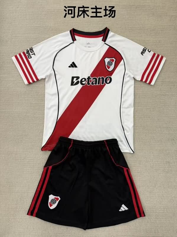 River Plate 25/26 Kids Home Soccer Jersey And Shorts River Plate 25/26 Kids Home Soccer Jersey And Shorts