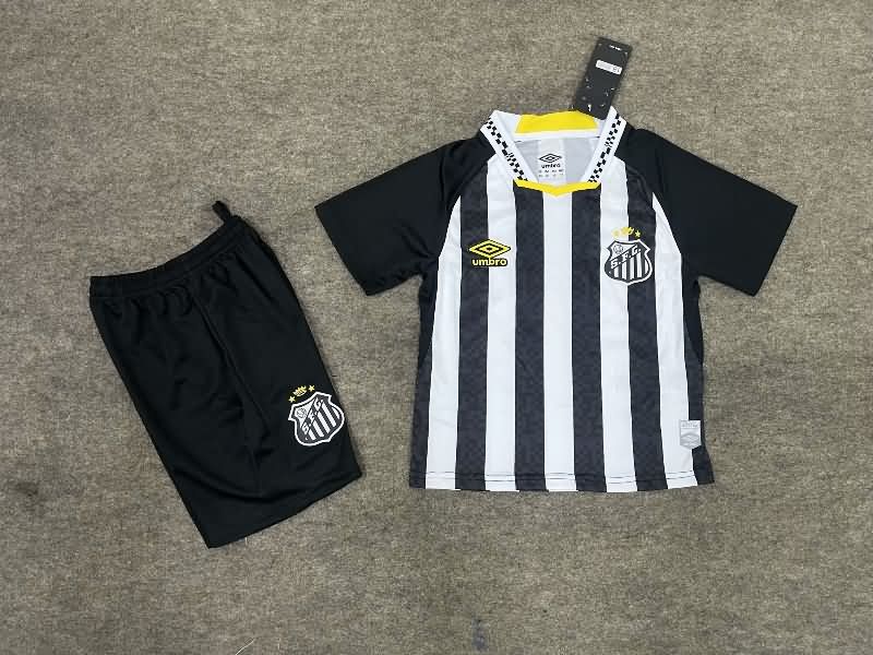 Santos 2025 Kids Away Soccer Jersey And Shorts Santos 2025 Kids Away Soccer Jersey And Shorts