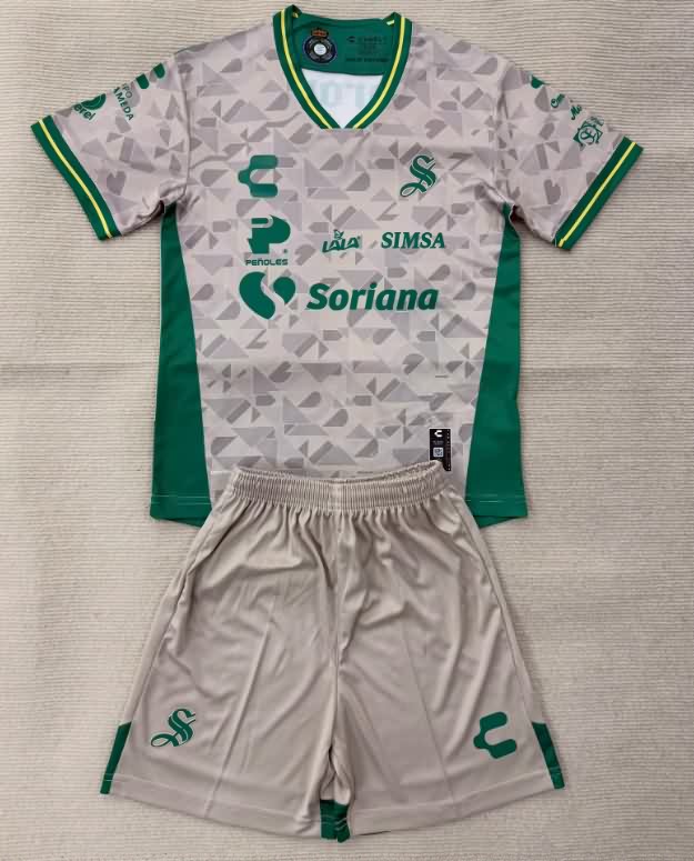 Santos Laguna 25/26 Kids Away Soccer Jersey And Shorts Santos Laguna 25/26 Kids Away Soccer Jersey And Shorts