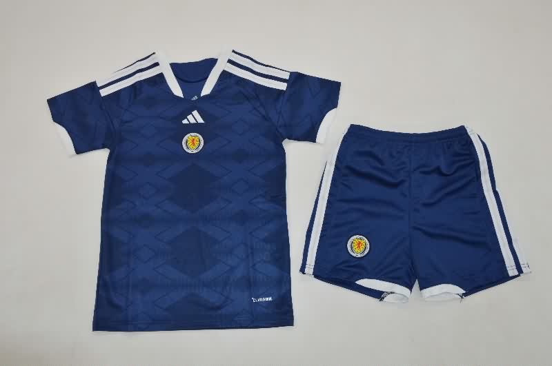 Scotland 2026 Kids Home Soccer Jersey And Shorts Scotland 2026 Kids Home Soccer Jersey And Shorts
