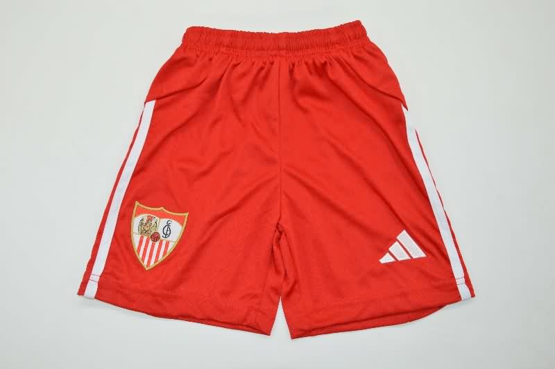 Sevilla 25/26 Kids Away Soccer Jersey And Shorts