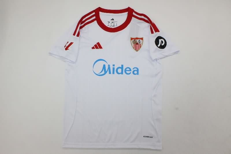 Sevilla 25/26 Kids Home Soccer Jersey And Shorts