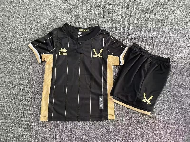 Sheffield United 25/26 Kids Goalkeeper Black Soccer Jersey And Shorts Sheffield United 25/26 Kids Goalkeeper Black Soccer Jersey And Shorts