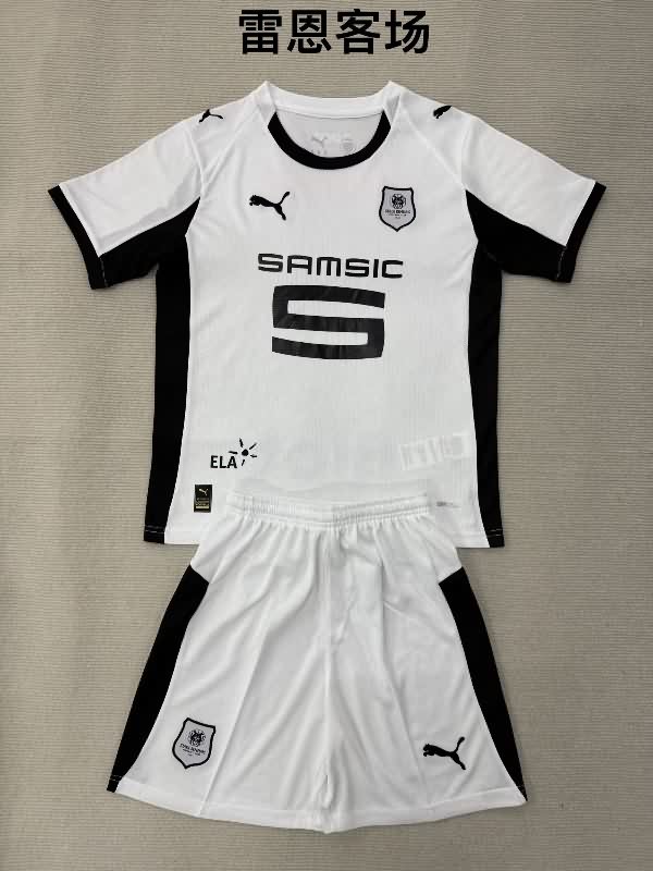 Stade Rennais 25/26 Kids Away Soccer Jersey And Shorts Stade Rennais 25/26 Kids Away Soccer Jersey And Shorts
