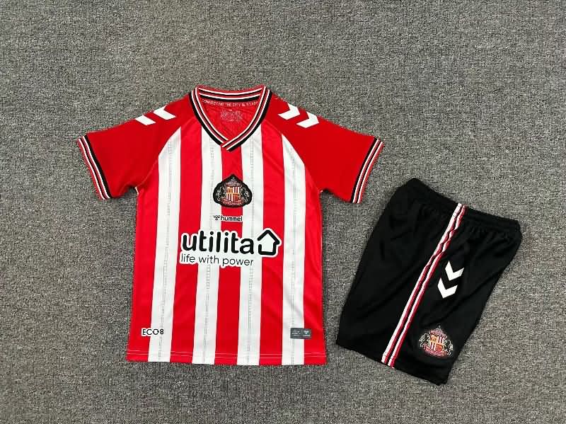 Sunderland 25/26 Kids Home Soccer Jersey And Shorts Sunderland 25/26 Kids Home Soccer Jersey And Shorts