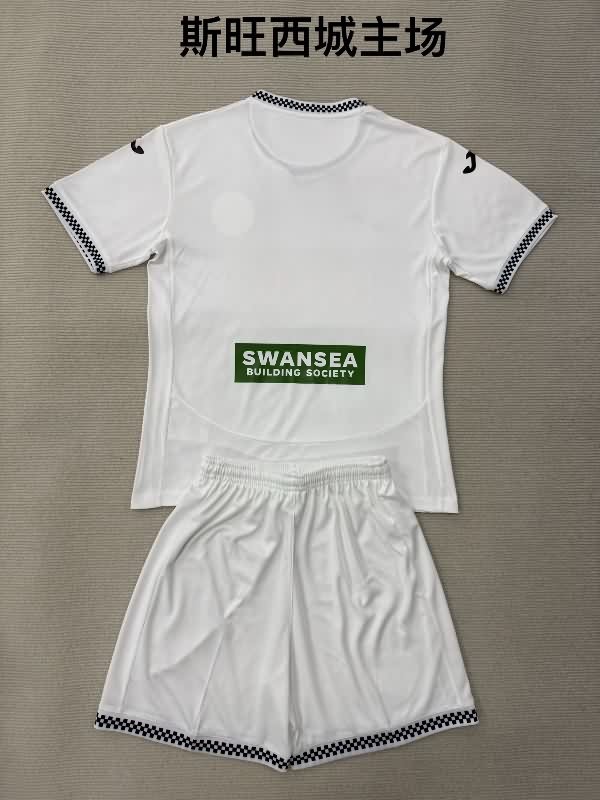 Swansea 25/26 Kids Home Soccer Jersey And Shorts