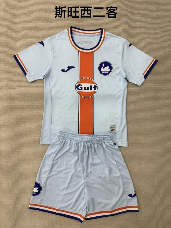 Swansea 25/26 Kids Third Soccer Jersey And Shorts Swansea 25/26 Kids Third Soccer Jersey And Shorts