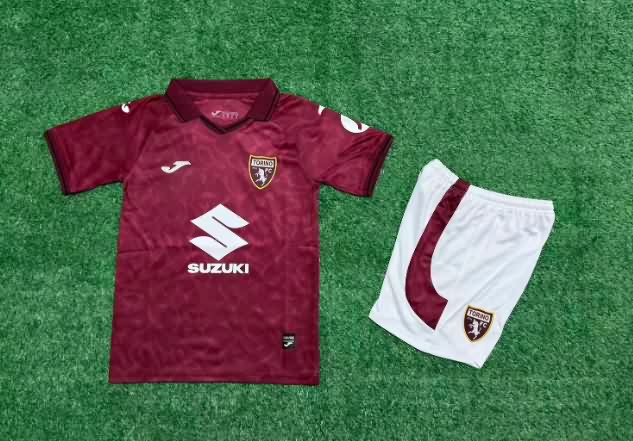 Torino 25/26 Kids Home Soccer Jersey And Shorts Torino 25/26 Kids Home Soccer Jersey And Shorts