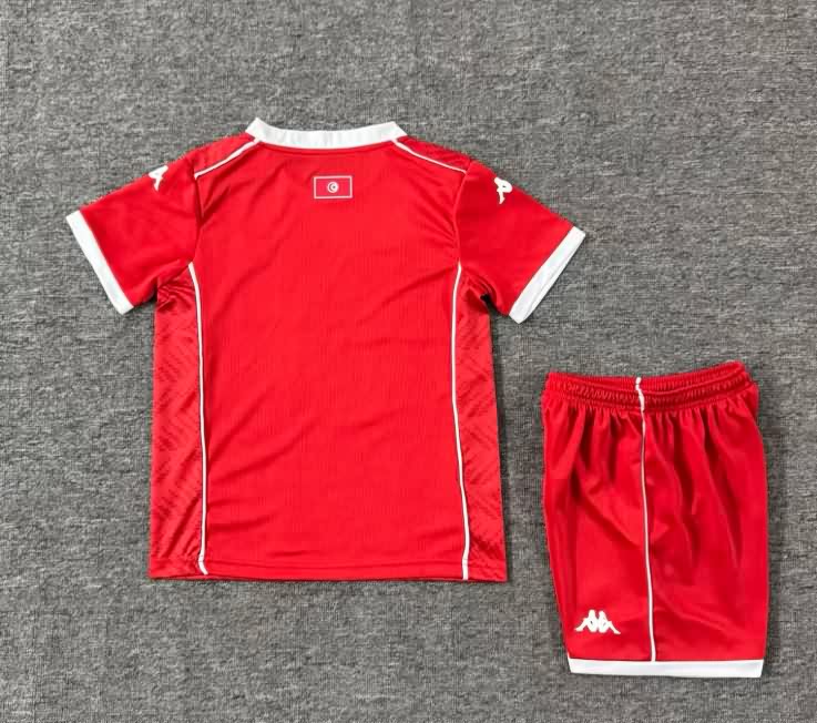 Tunisia 25/26 Kids Home Soccer Jersey And Shorts