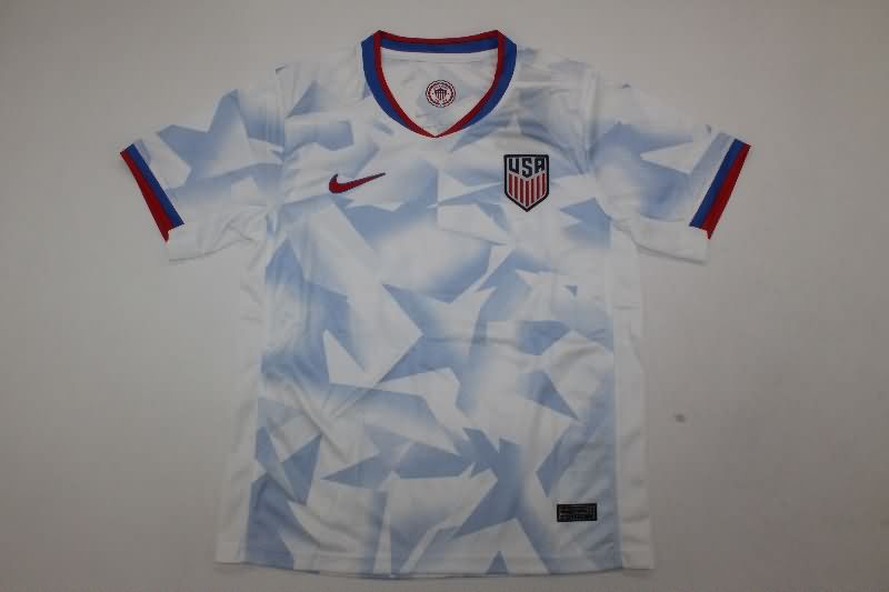 USA 2025 Kids Home Soccer Jersey And Shorts