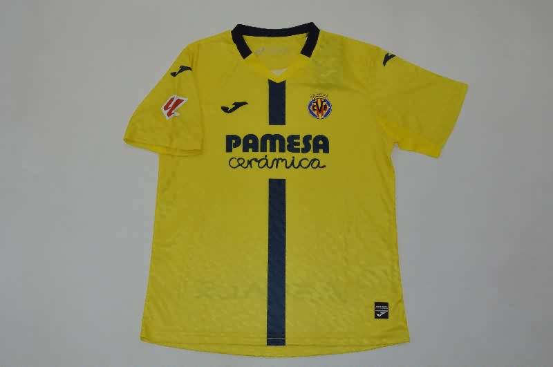 Villarreal 25/26 Kids Home Soccer Jersey And Shorts