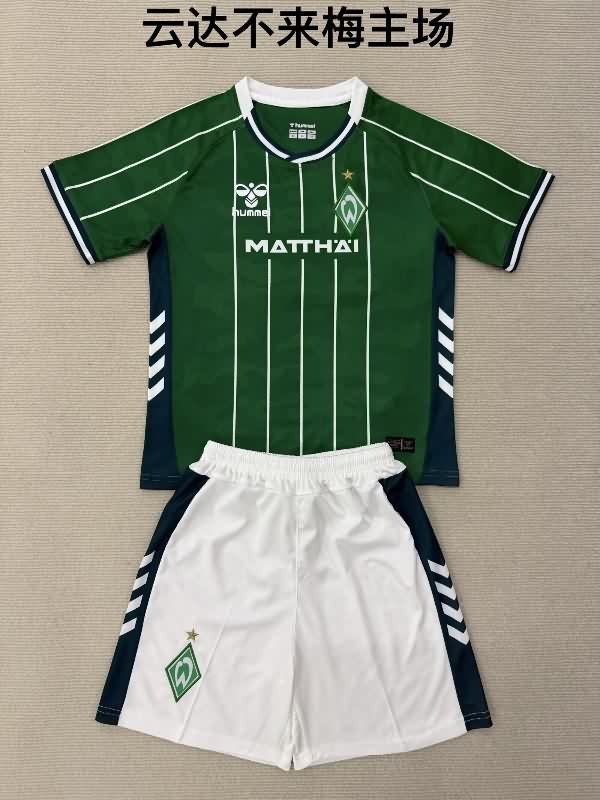 Werder Bremen 25/26 Kids Home Soccer Jersey And Shorts Werder Bremen 25/26 Kids Home Soccer Jersey And Shorts