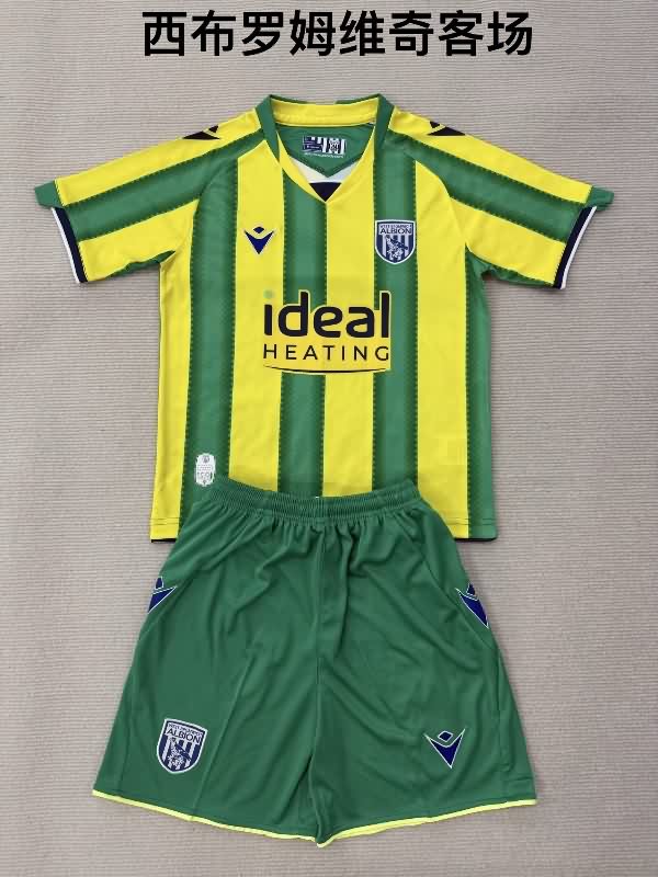 West Bromwich 25/26 Kids Away Soccer Jersey And Shorts West Bromwich 25/26 Kids Away Soccer Jersey And Shorts