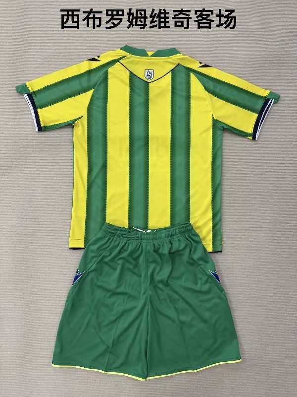 West Bromwich 25/26 Kids Away Soccer Jersey And Shorts