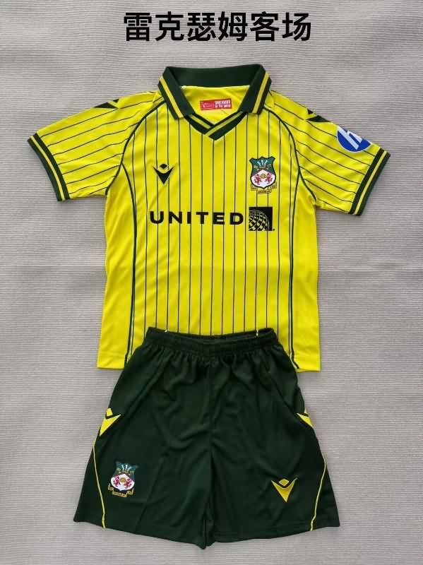 Wrexham 25/26 Kids Away Soccer Jersey And Shorts Wrexham 25/26 Kids Away Soccer Jersey And Shorts