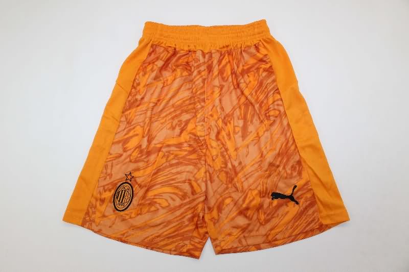 AAA(Thailand) AC Milan 25/26 Goalkeeper Orange Soccer Shorts AAA(Thailand) AC Milan 25/26 Goalkeeper Orange Soccer Shorts