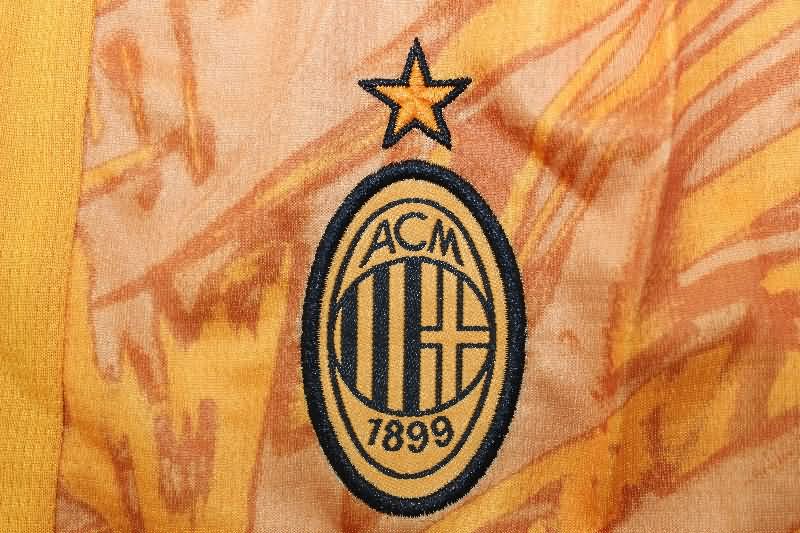 AAA(Thailand) AC Milan 25/26 Goalkeeper Orange Soccer Shorts