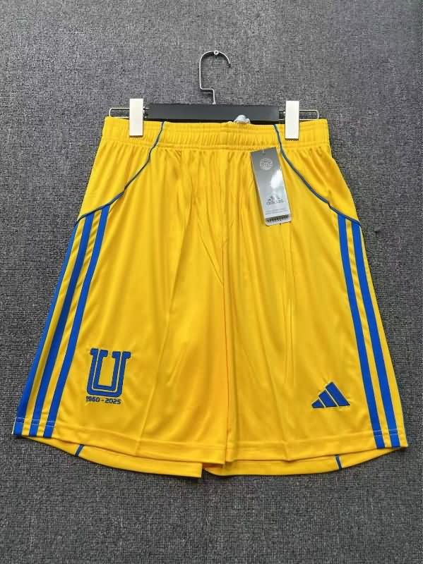 AAA(Thailand) Tigres UANL 25/26 Home Soccer Shorts AAA(Thailand) Tigres UANL 25/26 Home Soccer Shorts
