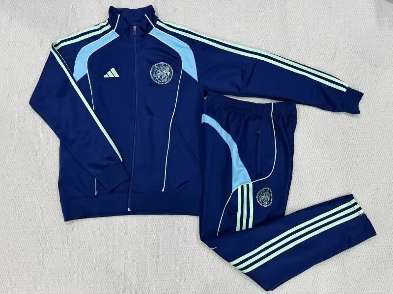 AAA(Thailand) Ajax 25/26 Dark Blue Soccer Tracksuit AAA(Thailand) Ajax 25/26 Dark Blue Soccer Tracksuit