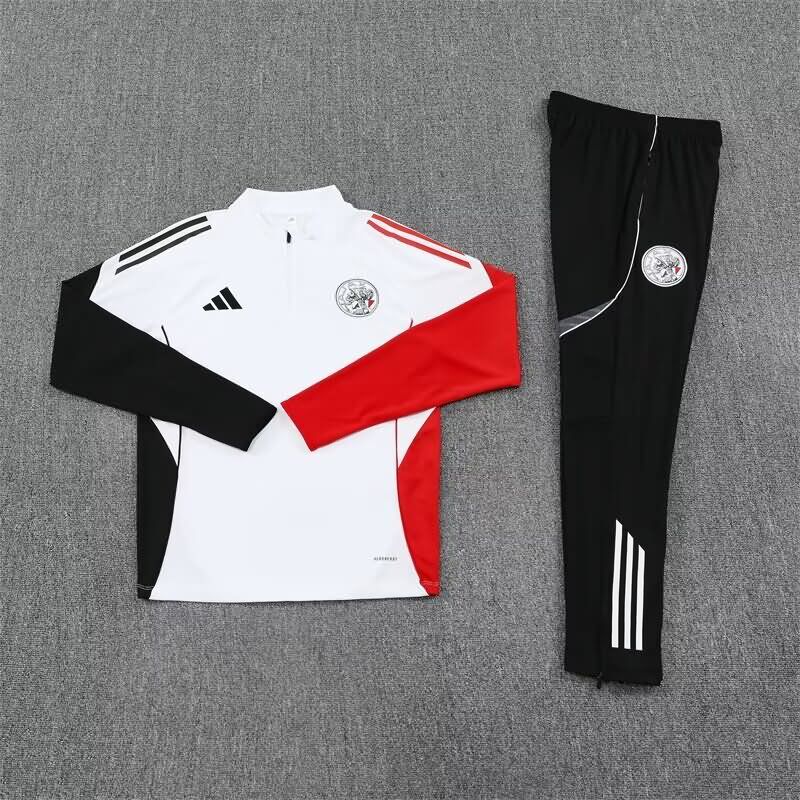 AAA(Thailand) Ajax 25/26 White Soccer Tracksuit AAA(Thailand) Ajax 25/26 White Soccer Tracksuit