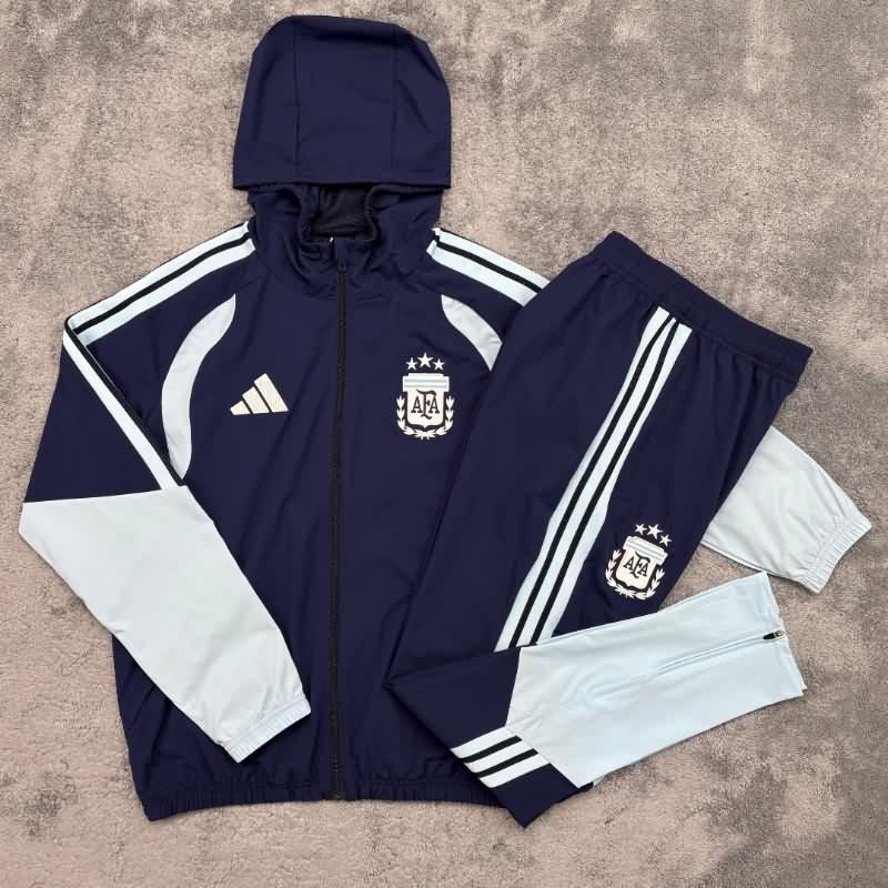 AAA(Thailand) Argentina 2026 Dark Blue Soccer Tracksuit 02 AAA(Thailand) Argentina 2026 Dark Blue Soccer Tracksuit 02