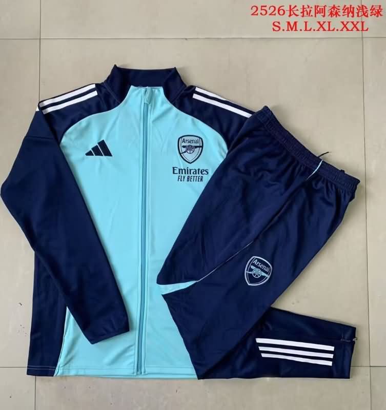 AAA(Thailand) Arsenal 25/26 Blue Soccer Tracksuit AAA(Thailand) Arsenal 25/26 Blue Soccer Tracksuit