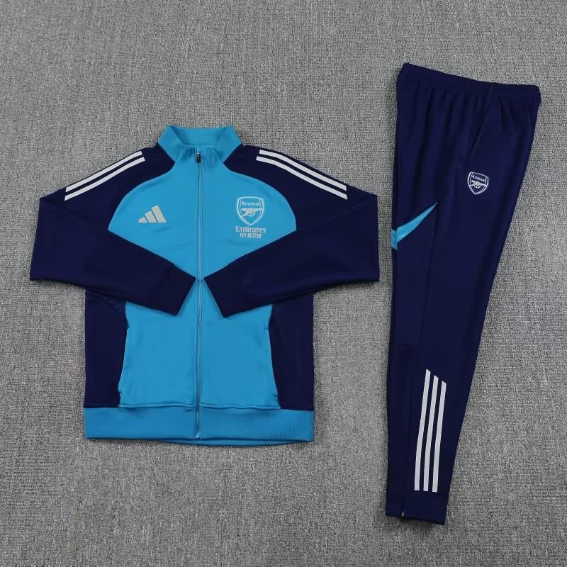 AAA(Thailand) Arsenal 25/26 Blue Soccer Tracksuit 03 AAA(Thailand) Arsenal 25/26 Blue Soccer Tracksuit 03