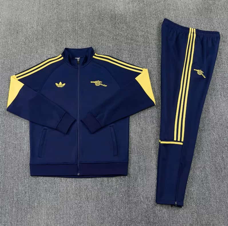 AAA(Thailand) Arsenal 25/26 Dark Blue Soccer Tracksuit 10 AAA(Thailand) Arsenal 25/26 Dark Blue Soccer Tracksuit 10