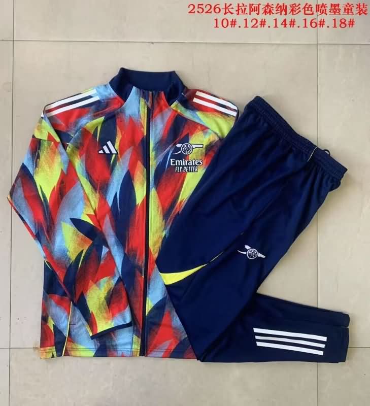 Arsenal 25/26 Kids Colorful Soccer Tracksuit Arsenal 25/26 Kids Colorful Soccer Tracksuit