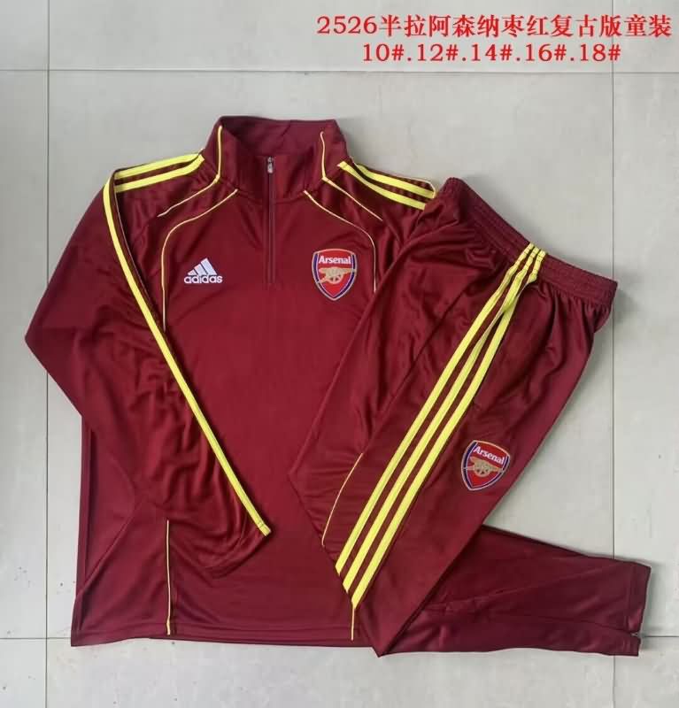 Arsenal 25/26 Kids Red Soccer Tracksuit 03 Arsenal 25/26 Kids Red Soccer Tracksuit 03