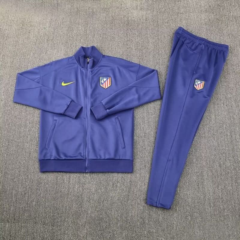 AAA(Thailand) Atletico Madrid 25/26 Dark Blue Soccer Tracksuit 03 AAA(Thailand) Atletico Madrid 25/26 Dark Blue Soccer Tracksuit 03