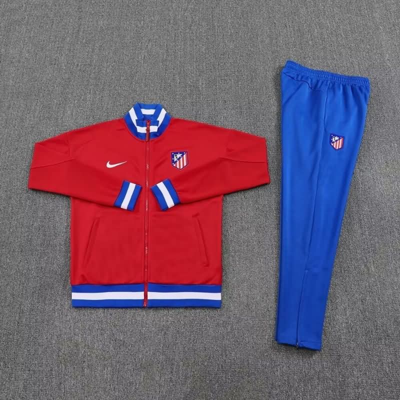AAA(Thailand) Atletico Madrid 25/26 Red Soccer Tracksuit AAA(Thailand) Atletico Madrid 25/26 Red Soccer Tracksuit