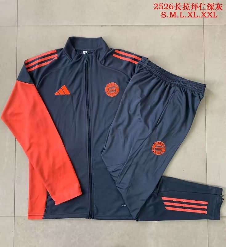 AAA(Thailand) Bayern Munich 25/26 Dark Grey Soccer Tracksuit 02 AAA(Thailand) Bayern Munich 25/26 Dark Grey Soccer Tracksuit 02
