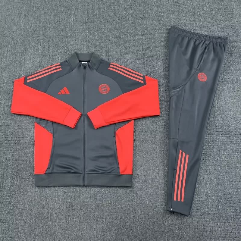 AAA(Thailand) Bayern Munich 25/26 Dark Grey Soccer Tracksuit 03 AAA(Thailand) Bayern Munich 25/26 Dark Grey Soccer Tracksuit 03