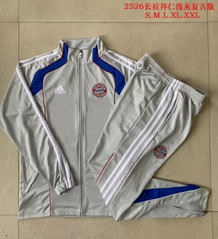 AAA(Thailand) Bayern Munich 25/26 Grey Soccer Tracksuit AAA(Thailand) Bayern Munich 25/26 Grey Soccer Tracksuit