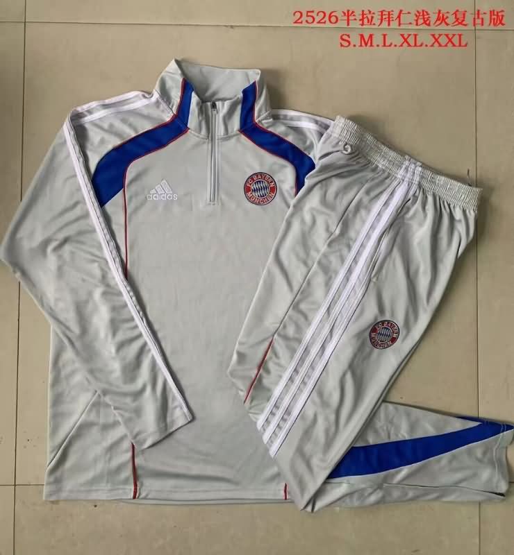 AAA(Thailand) Bayern Munich 25/26 Grey Soccer Tracksuit 02 AAA(Thailand) Bayern Munich 25/26 Grey Soccer Tracksuit 02