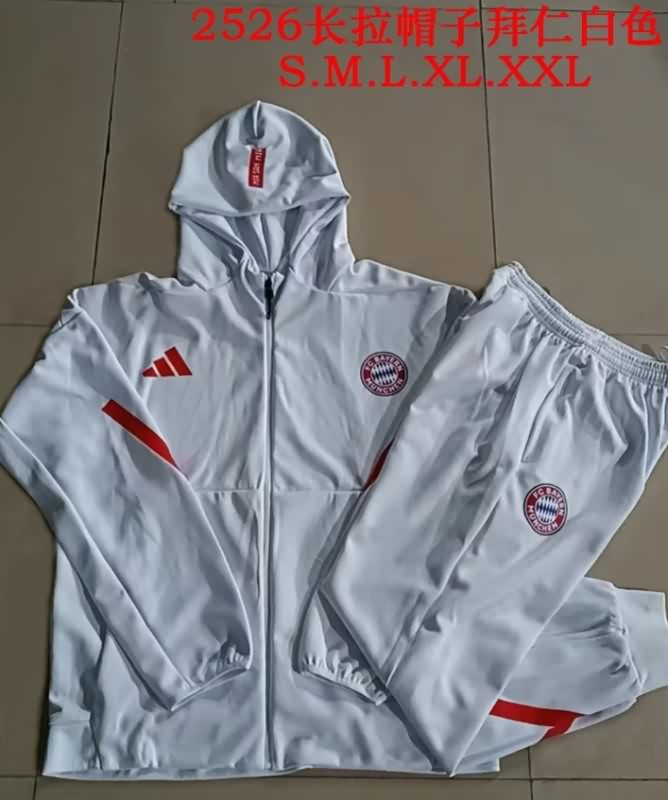 AAA(Thailand) Bayern Munich 25/26 White Soccer Tracksuit 04 AAA(Thailand) Bayern Munich 25/26 White Soccer Tracksuit 04
