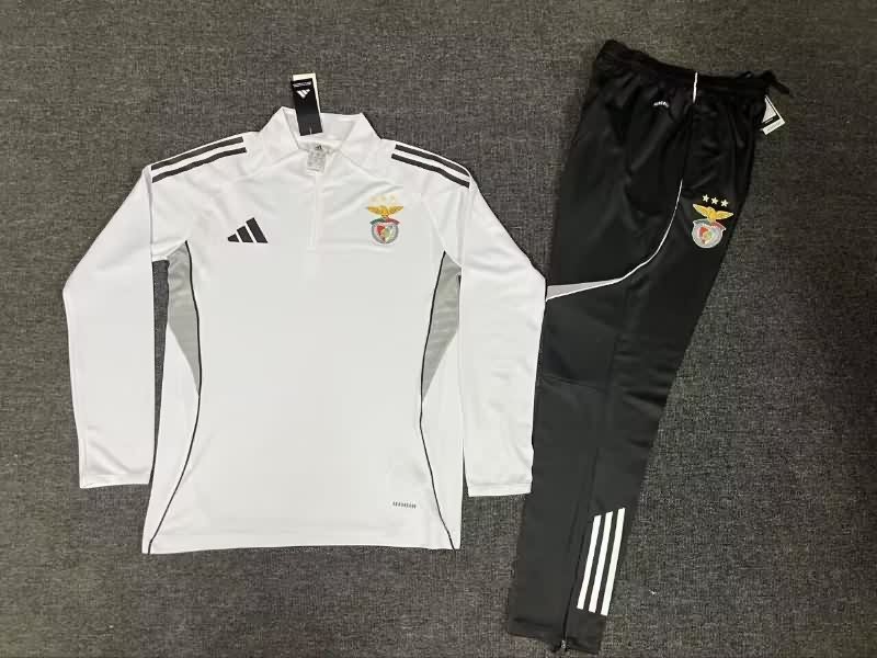 AAA(Thailand) Benfica 25/26 White Soccer Tracksuit AAA(Thailand) Benfica 25/26 White Soccer Tracksuit