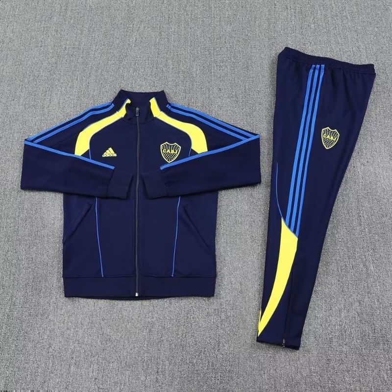 AAA(Thailand) Boca Juniors 2025 Dark Blue Soccer Tracksuit AAA(Thailand) Boca Juniors 2025 Dark Blue Soccer Tracksuit