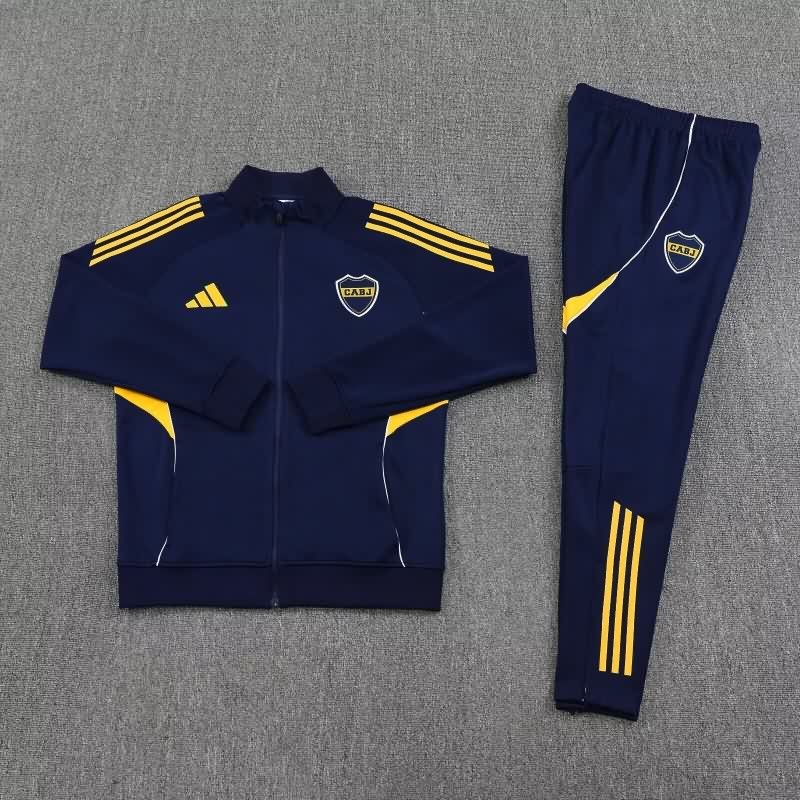 AAA(Thailand) Boca Juniors 2025 Dark Blue Soccer Tracksuit 05 AAA(Thailand) Boca Juniors 2025 Dark Blue Soccer Tracksuit 05