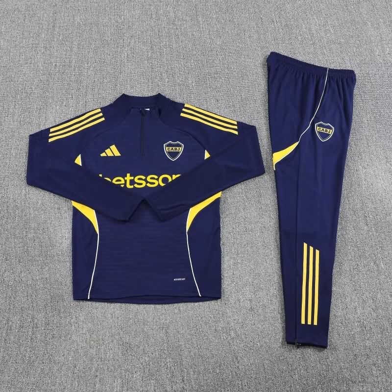 AAA(Thailand) Boca Juniors 2025 Dark Blue Soccer Tracksuit 06 AAA(Thailand) Boca Juniors 2025 Dark Blue Soccer Tracksuit 06