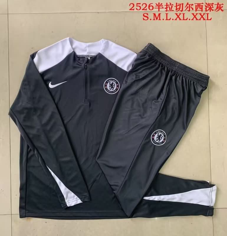 AAA(Thailand) Chelsea 25/26 Black Soccer Tracksuit 02 AAA(Thailand) Chelsea 25/26 Black Soccer Tracksuit 02